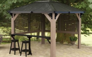 Hot Water Pools and Spas is an official Visscher Gazebo Dealer. We offer open air, semi and fully enclosed gazebos, and pergolas for Calgary