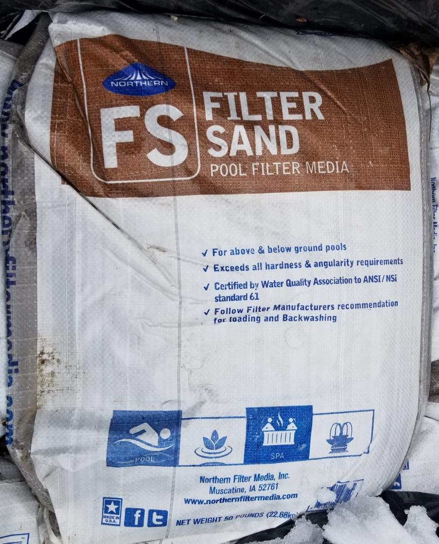 Pool Filter Sand 20 Grade NSF - 50 lb bags
