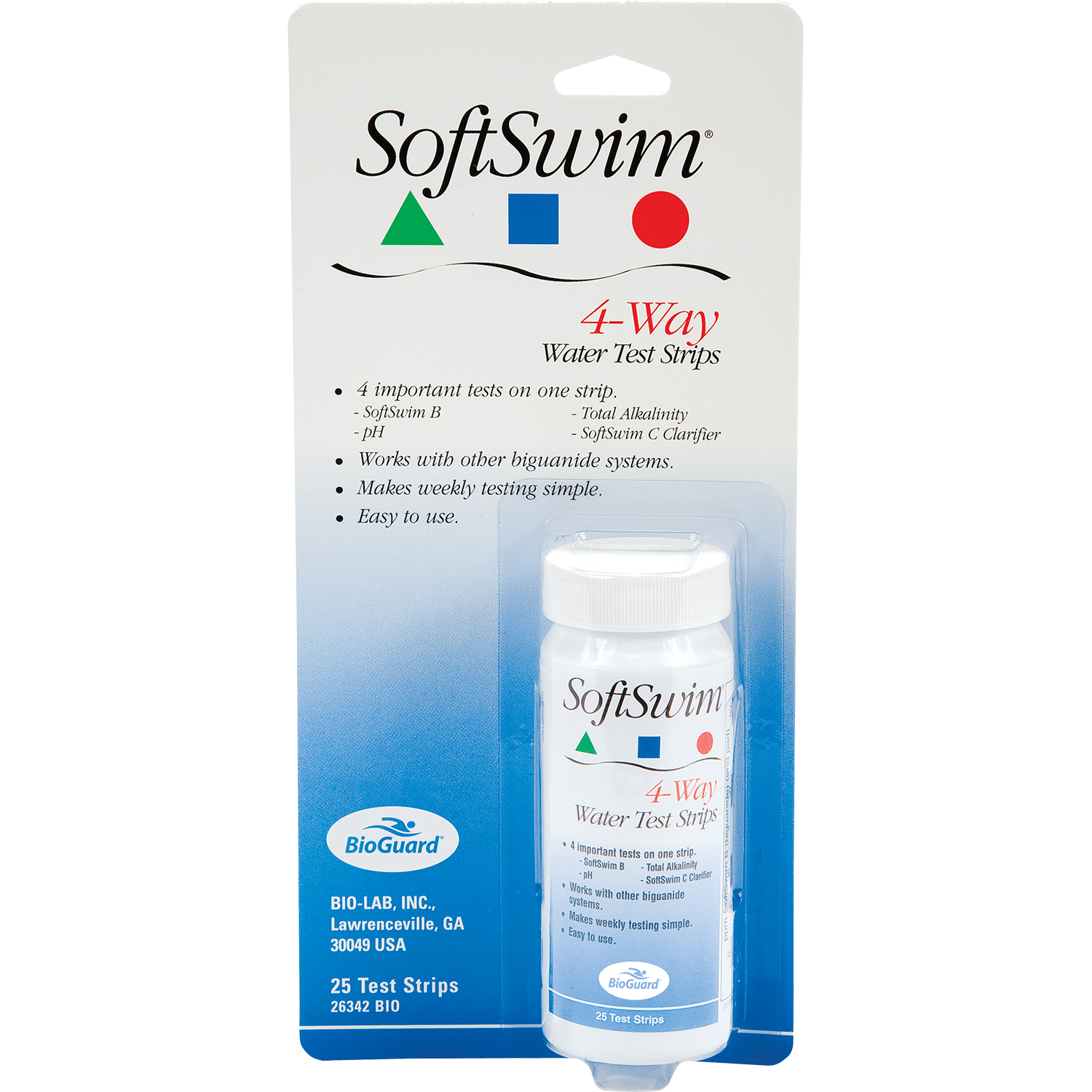 4 Way Soft Swim Test Strips 25 Ct