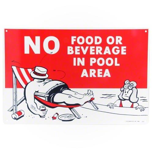 No Food 12X18 Sign