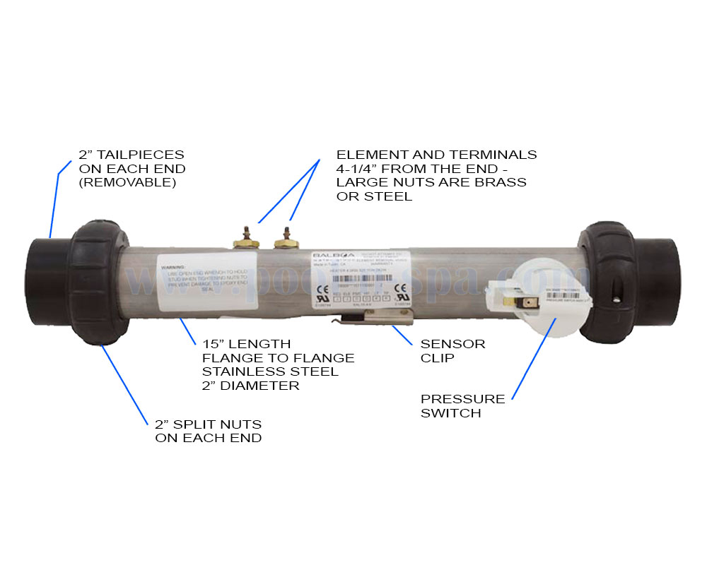 740-0614 Marquis 4 kw Heater with Pressure Switch