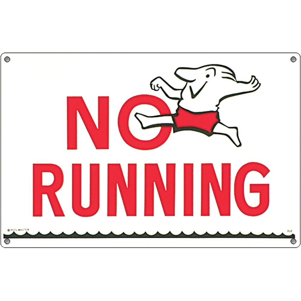 No Running 12X18 Sign