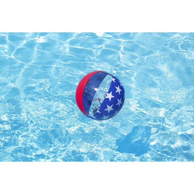 Americana Glitter Beach Ball