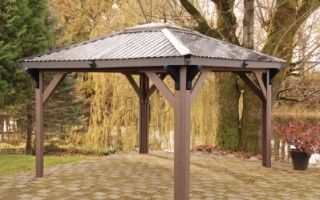 Hot Water Pools and Spas is an official Visscher Gazebo Dealer. We offer open air, semi and fully enclosed gazebos, and pergolas for Calgary